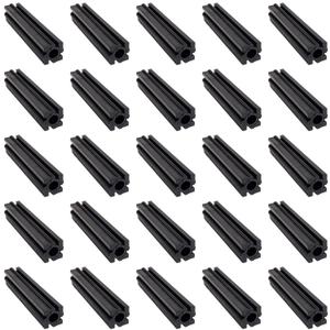 Plastic Insert for Use with 1/2" Square Hollow Baluster - Black - 25 Pack - DH-00