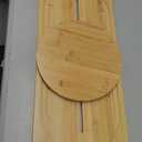 Slide Transfer Board, Wooden Slide Board with Track Pulley Turntable, Holds up to 500 Pounds, Senior and Handicap Move Assist and Slide Transfers, 2 Handles, 2 Fixed Holes, 2 Anti-Slip Stickers
