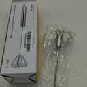 Stainless Steel Semi-Automatic Whisk,Easy to Use Egg Beater Hand Push Rotary Blender Whizzy Whisks,Versatile Milk Frother Mixer Whisk for Blending,Whisking,Beating & Stirring(12in)