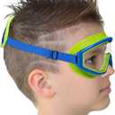 3 x Kids Swim Goggles Age 3-8, Toddler Goggles No Hair Pull,Child Swimming Mask Fabric Strap