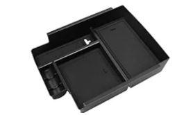 Hellet Center Console Hidden Box Organizer Compatible with Toyota 2010-2020 2021 2022 2023 2024 4Runner Interior Accessories Storage Box Tray Organizer