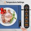 Warming Mat for Food - Rapid Full Surface Food Warming Mat, 6 Temp Settings, 6 H Timer Electric Warming Tray, Rollable Portable Chafing Dishes, Ideal for Parties, Buffets, Gatherings, 24x14 inch
