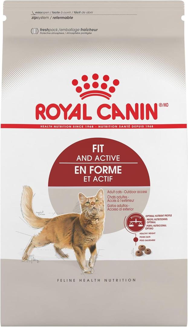 Royal Canin Adult Fit & Active Dry Adult Cat Food, 3 lb bag (3 Pound (Pack of 1)) BB 8/16/26