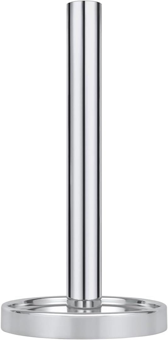 Ivilon Countertop Paper Towel Holder - Steady and Easy Tear - Fits All Paper Towel Rolls - Chrome