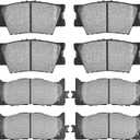 JLEO Front Rear Ceramic Brake Pads for Toyota Camry/Avalon,for Lexus 8pcs