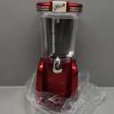 Nostalgia Frozen Drink Maker and Margarita Machine for Home - 32-Ounce Slushy Maker with Stainless Steel Flow Spout - Easy to Clean and Double Insulated - Retro Red