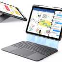 ESR for iPad (A16) 11th/10th Gen Flex Keyboard Case, Ultra-Light Magnetic Detachable Keyboard for iPad 10.9" with Writing/Viewing Modes, Larger Precision Trackpad, Dark Gray (Black)