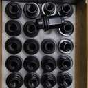 MIKKUPPA 24pcs M12X1.5 Black Mag Lug Nuts - 1.87" (47mm) Height 13/16" Hex Replacement for Toyota Tacoma 4Runner FJ Cruiser Lexus GX
