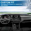 KUST Black Dash Cover for Nissan Pathfinder 2022-2025 2026 (NOT fit for Pathfinder Platinum 22-26) Polyester Dashboard Cover Non-Slip Interior Accessories for Pathfinder Custom Fit Dash Mat