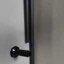 Curtain Rod Black Adjustable Curtain Rod for Windows, Black Extra Long Window Treatment Rods, Modern Design, Easy Installation
