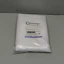 Chyhomenyc White Curtains 45 Inch Length 2 Panels, Faux Linen Textured Semi Sheer Light Filtering Soft Airy Rod Pocket Window Treatment Drapes for Living Room Bedroom, 30Wx45L Inch, 2 PCS