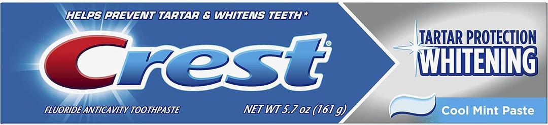 5x Crest Tartar Protection Toothpaste, Whitening Cool Mint, 5.7 oz, 8.550 Lb