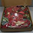 Christmas Wreath with Lights, 24 Inch Lighted Christmas Wreath for Front Door, Winter Wreath with LED Lights, red Berries, Pinecones, Gold Ball, Red Bow, Merry Christmas Sign for Indoor or Outdoor