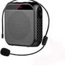 Portable Voice Amplifier with Microphone Headset and Waistband, Rechargeable 2200m Battery 10 Days Work Time, for Teacher Singing Training Presentation Tour