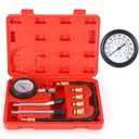 Compression Tester,Test Gauge, Motorcycle, car, Outboard Engine, Chainsaw, Snowmobile, car, Gasoline, Gas Engine (RED)