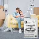 SOFA Moving Covers (2 Pack) - 45" x 152" - Moving & Storage Bags - UBOXES,Water resistant