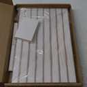 Blulu 31 Pack Wooden Earring Display Stand 7 Slots jewelry Display Holder with Earring Card for Selling Vendors Retail Show(Wash White, White)