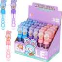 Easter Bunny Party Favors Bubble Wands for Kids Easter Basket Stuffers East-er Buggs Bunny Toys Gifts for Kids Rabbit Bubble Wands 24Pcs