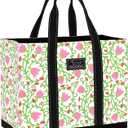 SCOUT Original Deano Tote Large - Durable Lightweight Open Top Beach, Pool & Lake Bag, Inside Zip Pocket, Folds Flat (Late Bloomer)