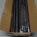 Curtain Rods 72-144 Inch, 1" Heavy Duty Adjustable Curtain Rod for Windows, Black Extra Long Window Treatment Rod, Modern Design, Easy Installation
