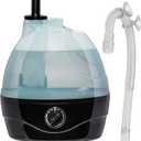 Evergreen Pet Supplies Reptile Fogger & Humidifier - Adjustable Fog Output for Mini Terrarium Fogger - 2 L Tank with Auto Shut-Off for Tortoise Humidifier - 2 L, Black/Clear