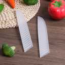 PATIKIL PP Safety Knife Sheath for 8 x 1.1 Inch (LxW) Bread Knife, 2 Pack Blade Protector Blade Protector Universal Knife Sheath for Kitchen, White