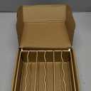 Mluyeri Napkin Holder for Table,Gold Modern Iron Standing Napkin Dispenser for Paper Napkins & Kitchen Dining & Countertops Cocktail Upright Napkin Holder Dispenser Suitable for All Room Decors, 2.56"D x 6.42"W x 5.7"H