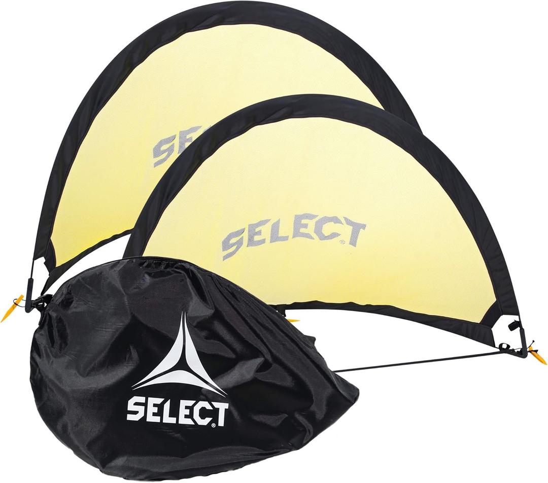 SELECT Pop-Up Soccer Goals(1 Pair), Black/Yellow