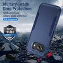for Pixel 9a Case, with HD Screen Protector [Military Grade Drop Tested] Heavy-Duty Tough Rugged Shockproof Protective Case for Pixel 9a, Blue