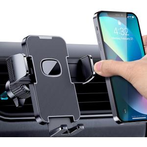 Car Vent Phone Mount for Car [Military-Grade Hook Clip] Phone Stand for Car [Thick Cases Friendly] Air Vent Clip Cell Phone Holder for Smartphone, iPhone, Automobile Cradles Universal
