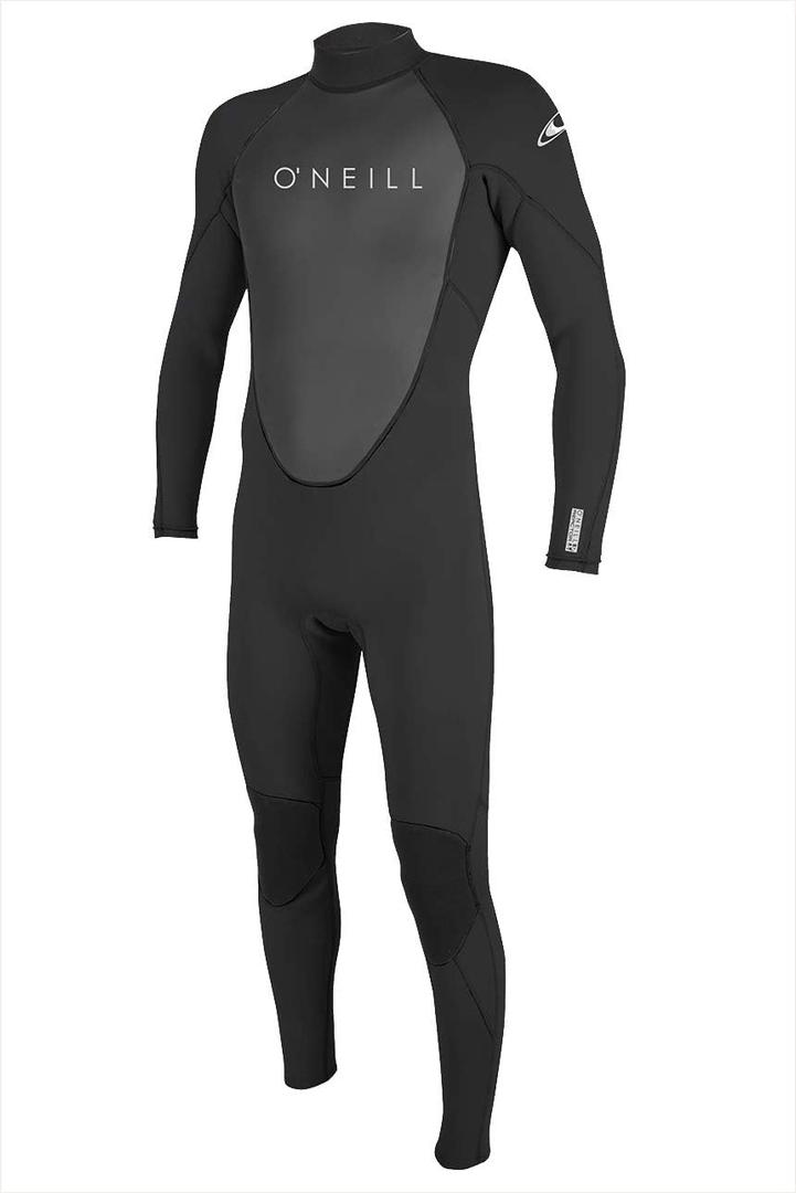 O'Neill Wetsuits mens Men's Reactor-2 3/ 2mm Back Zip Full Wetsuits, Black/ Black, Large US