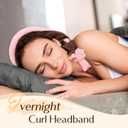 Yanibest Heatless Hair Curler to Sleep in, Overnight Curl Headband for Natural Wavy Curls, No Heat Soft Hair Curler Set with Hair Clip Scrunchies for Styling, No Slip Heatless Curls