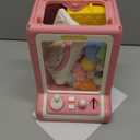 Claw Machine for Kids, Mini Vending Machine with Game Coins & Music, Prize Dispenser Toys for Girls and Boys, Electronic Claw Game Machine for Party Birthdays, Includes 35 Mini Toys (Doggy Pink)