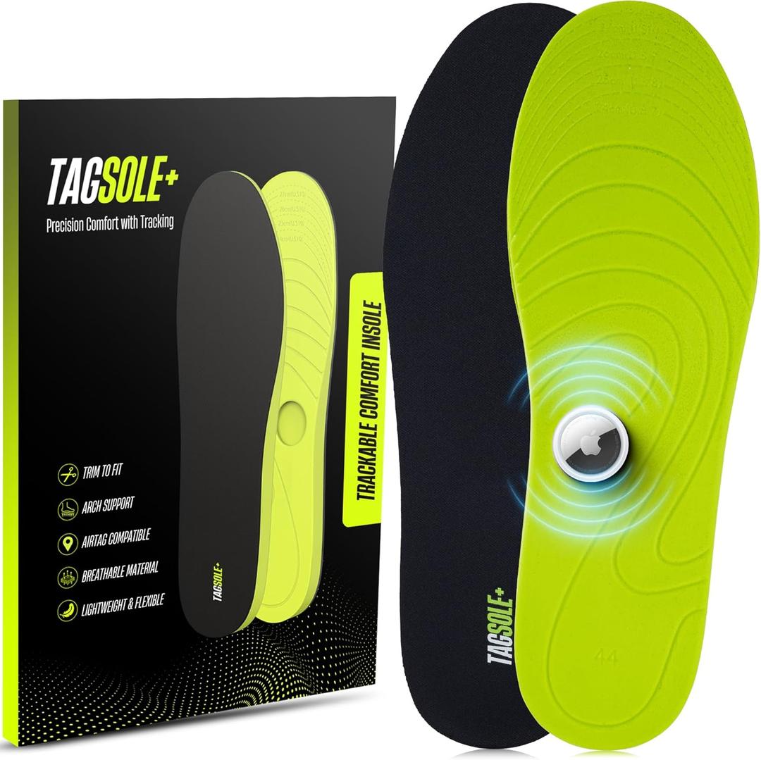 AirTag Shoe Insole - Comfortable & Secure AirTag Shoe Insert for Safety | GPS Tracker Insole for Kids, Elderly & Special Needs  Airtag Hidden Accessory ((20-24cm / 7.87-9.45))