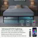 Zinus Rumi Heavy Duty Metal Platform Bed Frame, RGB LED Lights, Full | 3600 lbs Capacity, Reinforced Steel Construction, Mood Setting LED Lights, Underbed Storage Space, No Box Spring Needed