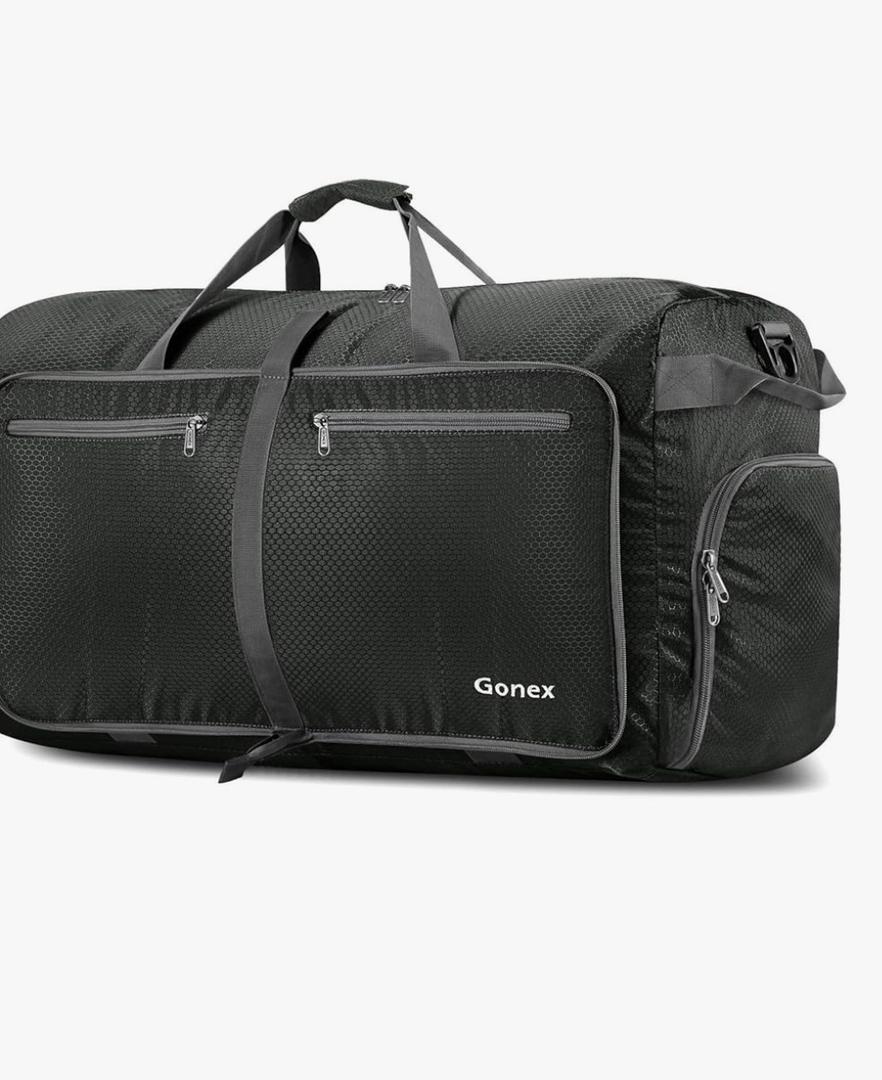 Gonex 40L 60L 80L 100L 150L Large Foldable Travel Duffle Bag with Shoes Compartment, Packable Lightweight Water Repellent Duffel Bag for Camping Gym Weekender Bag  40L Gonex 40L 60L 80L 100L 150L Large Foldable Travel Duffle Bag with Shoes Compartment, Packable Lightweight Water Repellent Duffel Bag for Camping Gym Weekender Bag  40L
