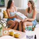 2 x Essential Oil Diffuser Set, Natural Crystal Stone, Freesia Aromatherapy Diffuser, Home Fragrance, Reed Diffuser, for Bedroom, Bathroom, Shelf Decor