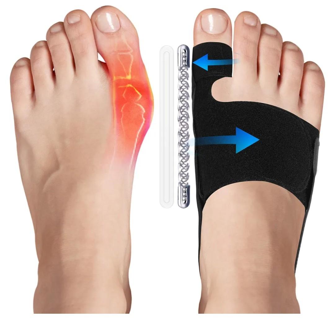 2PCS Bunion Corrector for Women & Men Big Toe StraightenerBunions Correction Women & MenBunion SplintBunions Pads for Bunion ReliefHallux Valgus Pain Relief,Comfortable & Breathable for Day/Night