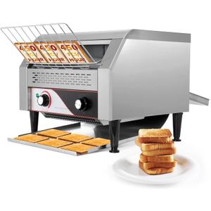 Commercial Conveyor Toaster 450 PCS/H Electric Belt Toaster
1900W Commercial Toaster Conveyor for Restaurant, Heavy Duty Stainless Steel Bun Rolling Toaster for Bagel