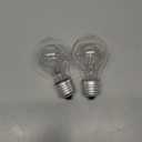 75 Watt Clear Incandescent Light Bulb, A19 Incandescent Bulb Light Bulb, 110-130V,2700K Soft White Dimmable, E26 Medium Base - 2 Count