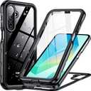 Temdan for Samsung Galaxy A16 5G Case,Waterproof Built-in Lens & Screen Protector[Full Body Shockproof][Military Drop Proof][Dustproof][IP68 Underwater] Protective Cover for A16 5G 6.7-Black/Clear