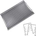 MixRBBQ 20 Inchs Ash Pan with 2pcs Fire Grate Hanger for Chargriller 5050, 5072, 5650, 2123 2223 2823 Charcoal Grills, 200157 Grill Tray Replacement for Chargriller, Stainless Steel Drip Pan