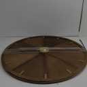 Crystal Art Gallery Round Wood Walnut Clock