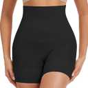 Tummy Control Shapewear for Women - Seamless High Waisted Body Shaper Shorts, No-Roll Under Dress Shapewear (S)