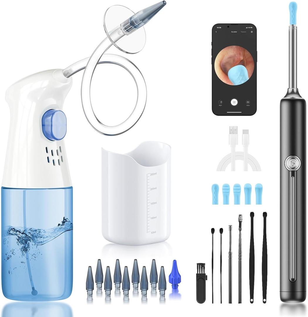 Ear Wax Removal - Ear Cleaner - Ear Camera - FSA HSA Eligible - Ear Wax Removal Kit - Ear Wax Removal Tool Camera - 1080HD Effective for Cleaning Ear Wax Build-Up