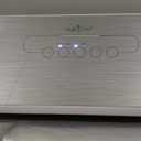 NutriChef Food Vacuum Sealer Machine - Automatic Air Sealing System for Dry & Moist Foods, LED Touch Controls, Includes Vacuum Bags, Hose & Wine Stopper, High Suction Power, 14"x6"x3", Silver