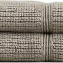 Preston Lane Douro Washcloth Set 2 Pack Luxury Cotton Towels, Ultra Soft & Absorbent, Quick-Dry Spa-Quality Bathroom Towels, Made in Portugal, Eucalyptus
