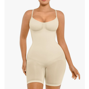FeelinGirl Shapewear Bodysuit Tummy Control Seamless Sculpting Hip Enhancer Body Shaper for Women, Size M.
