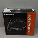 A-Premium Passenger Side Power Door Mirror - Compatible with Volkswagen Passat 2016 2017 2018 2019 2020 - Heated Power Folding Black Outside Rear View Mirror w/Turn Signal - Replace# 561857508BB9B9