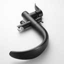 Free Standing Bathtub Faucet Tub Filler Stand Alone Black, Waterfall Floor Mount Brass Standing Tub Faucet with Hand Sprayer
